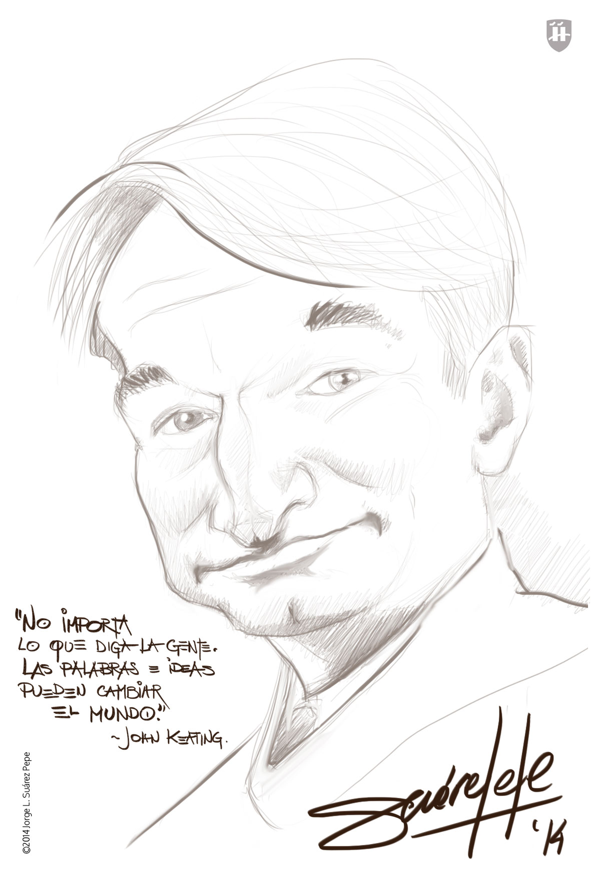 Robin Williams caricature Sketch